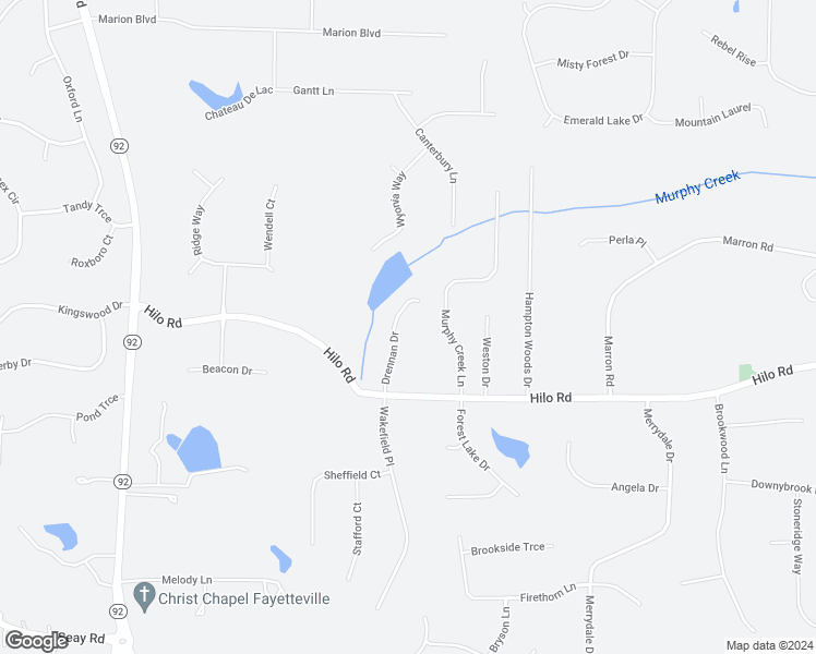 map of restaurants, bars, coffee shops, grocery stores, and more near 155 Drennan Drive in Fayetteville