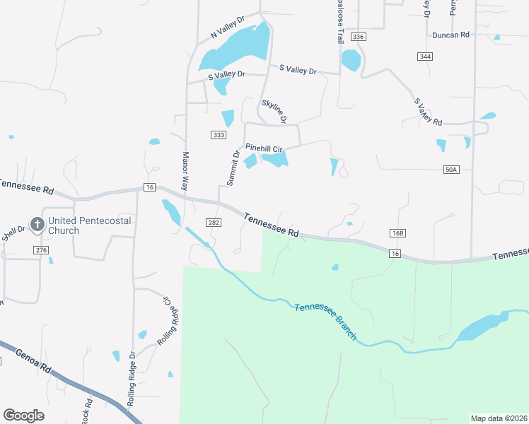 map of restaurants, bars, coffee shops, grocery stores, and more near 6725-6847 Tennessee Road in Texarkana
