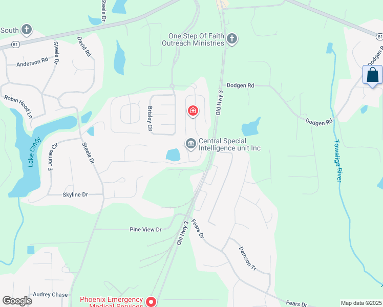 map of restaurants, bars, coffee shops, grocery stores, and more near 308 Trae Court in Hampton