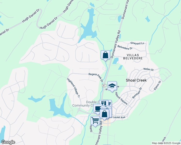 map of restaurants, bars, coffee shops, grocery stores, and more near 1032 South Hampton Place in Birmingham