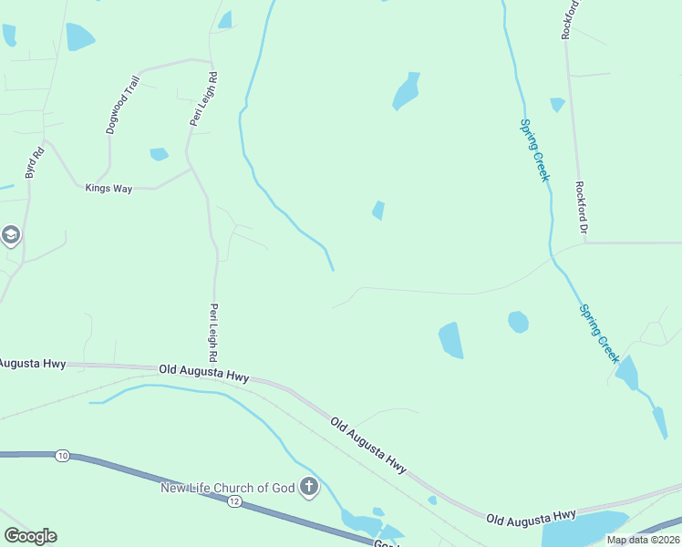 map of restaurants, bars, coffee shops, grocery stores, and more near 5945 Huntington Drive in Grovetown