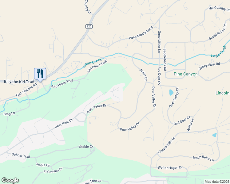 map of restaurants, bars, coffee shops, grocery stores, and more near 258 Deer Park Drive in Alto
