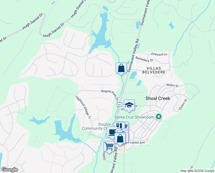 map of restaurants, bars, coffee shops, grocery stores, and more near 1032 South Hampton Place in Birmingham