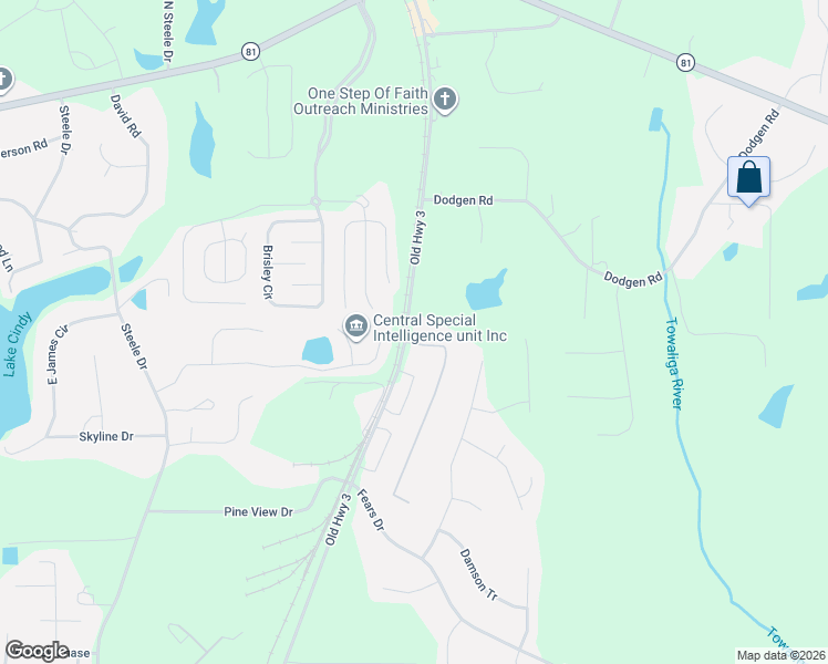 map of restaurants, bars, coffee shops, grocery stores, and more near 1061 Old Highway 3 in Hampton