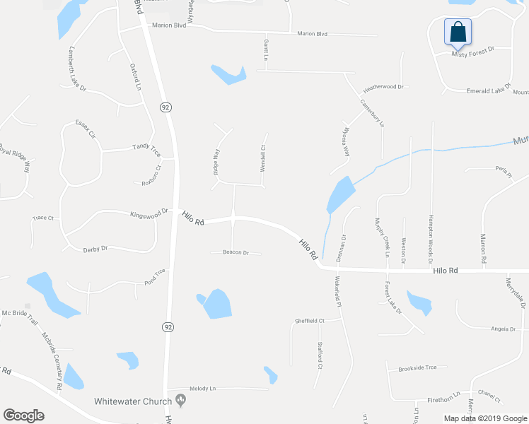 map of restaurants, bars, coffee shops, grocery stores, and more near 166 Hilo Road in Fayetteville