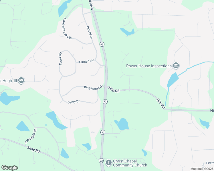 map of restaurants, bars, coffee shops, grocery stores, and more near 1002 Highway 92 in Fayetteville