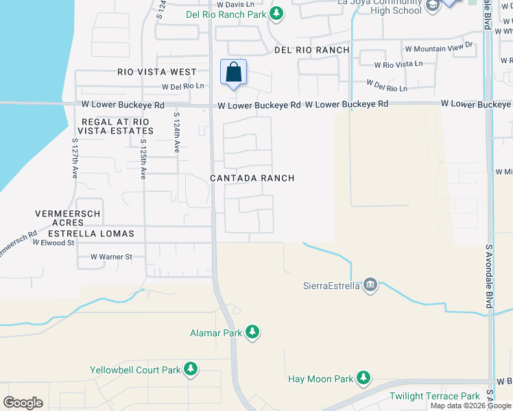 map of restaurants, bars, coffee shops, grocery stores, and more near 12213 West Superior Avenue in Tolleson