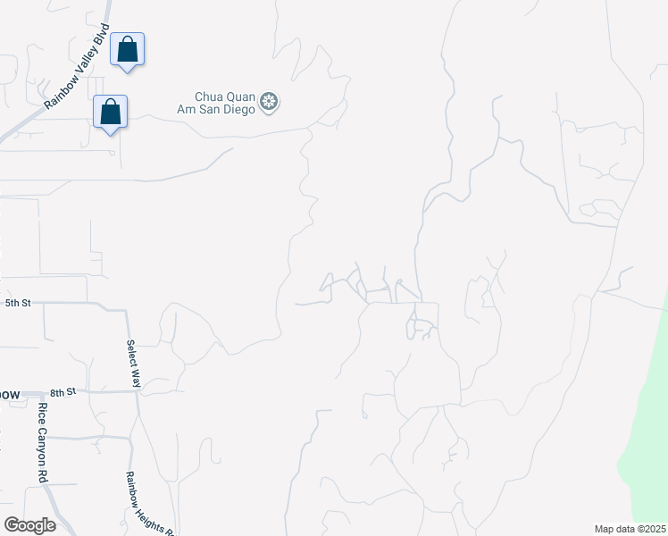 map of restaurants, bars, coffee shops, grocery stores, and more near 6758 Rainbow Heights Road in Fallbrook