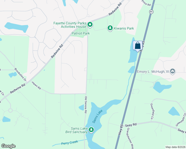 map of restaurants, bars, coffee shops, grocery stores, and more near 110 Cherokee Place in Fayetteville