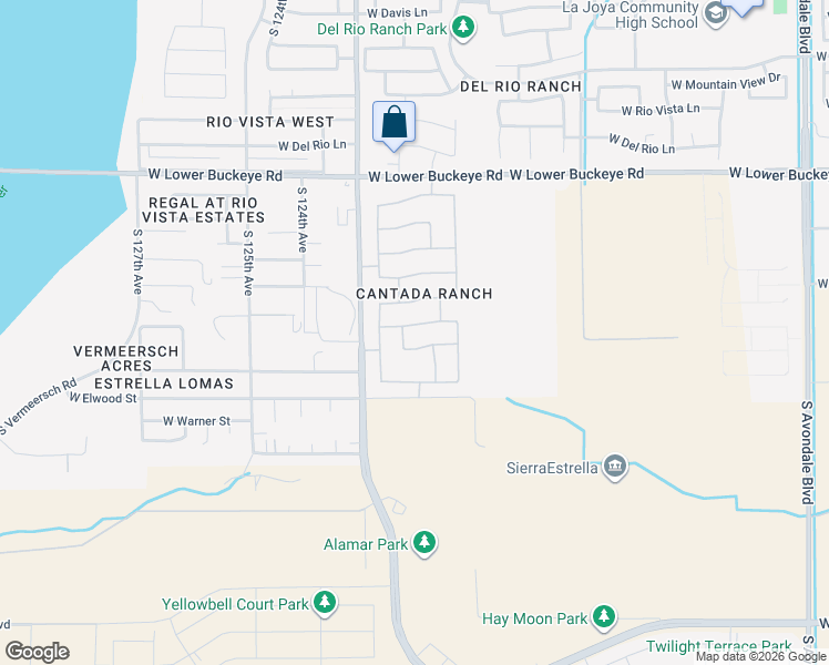 map of restaurants, bars, coffee shops, grocery stores, and more near 12213 West Superior Avenue in Tolleson