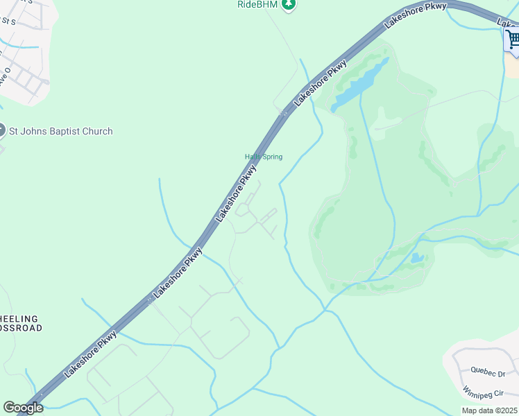 map of restaurants, bars, coffee shops, grocery stores, and more near 101 Leaf Lake Boulevard in Birmingham