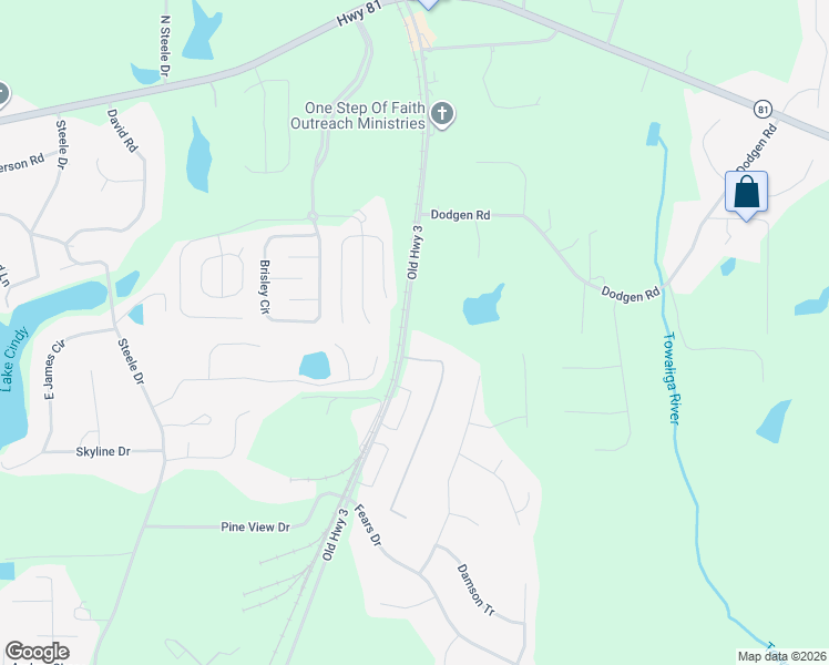 map of restaurants, bars, coffee shops, grocery stores, and more near 1061 Old Highway 3 in Hampton