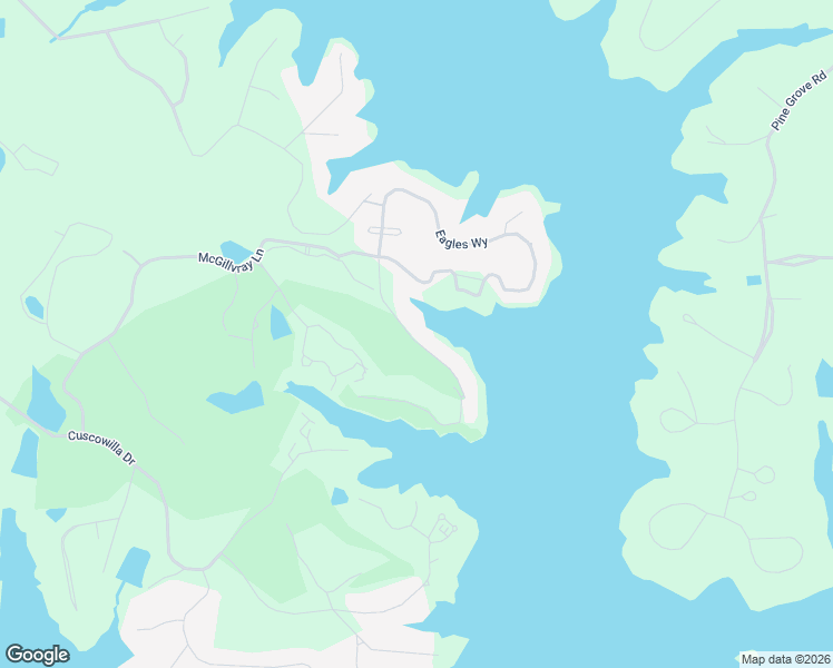 map of restaurants, bars, coffee shops, grocery stores, and more near 145 McGehees Trail in Eatonton
