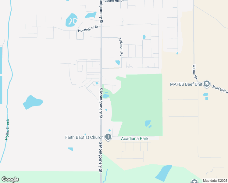map of restaurants, bars, coffee shops, grocery stores, and more near 1982-1998 South Montgomery Street in Starkville