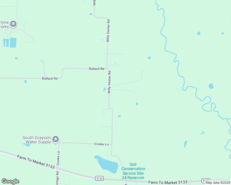 map of restaurants, bars, coffee shops, grocery stores, and more near 1000 Willy Vester Road in Van Alstyne