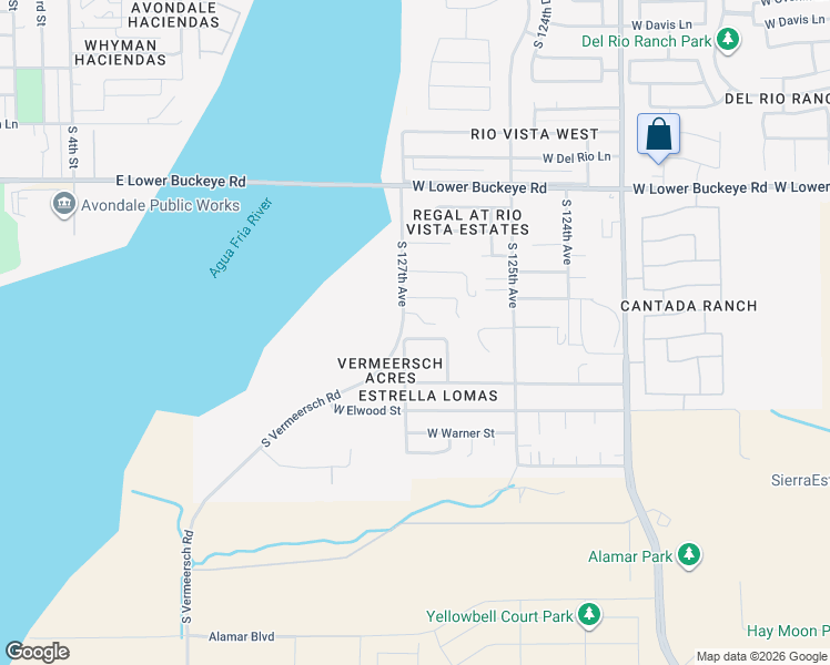 map of restaurants, bars, coffee shops, grocery stores, and more near 12642 West Superior Street in Avondale