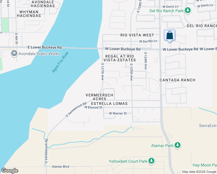 map of restaurants, bars, coffee shops, grocery stores, and more near 12634 West Superior Street in Avondale