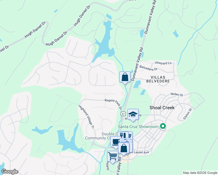 map of restaurants, bars, coffee shops, grocery stores, and more near 1032 South Hampton Place in Birmingham
