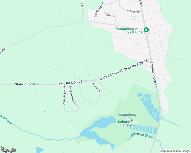 map of restaurants, bars, coffee shops, grocery stores, and more near 254 State Road S-38-75 in Cordova