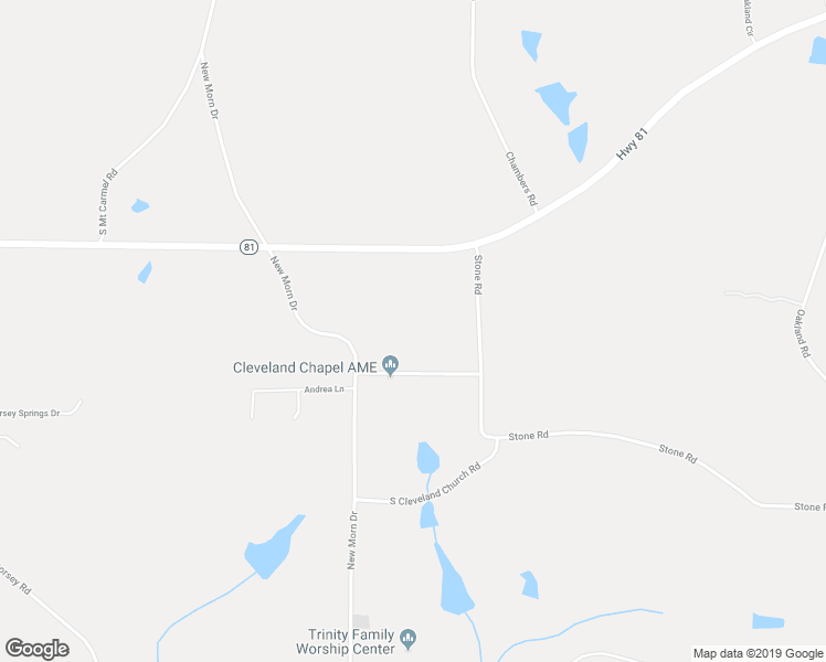 map of restaurants, bars, coffee shops, grocery stores, and more near 46 North Cleveland Church Road in McDonough