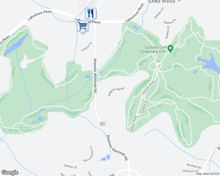 map of restaurants, bars, coffee shops, grocery stores, and more near 1559 Stagner Hill Road in Bessemer
