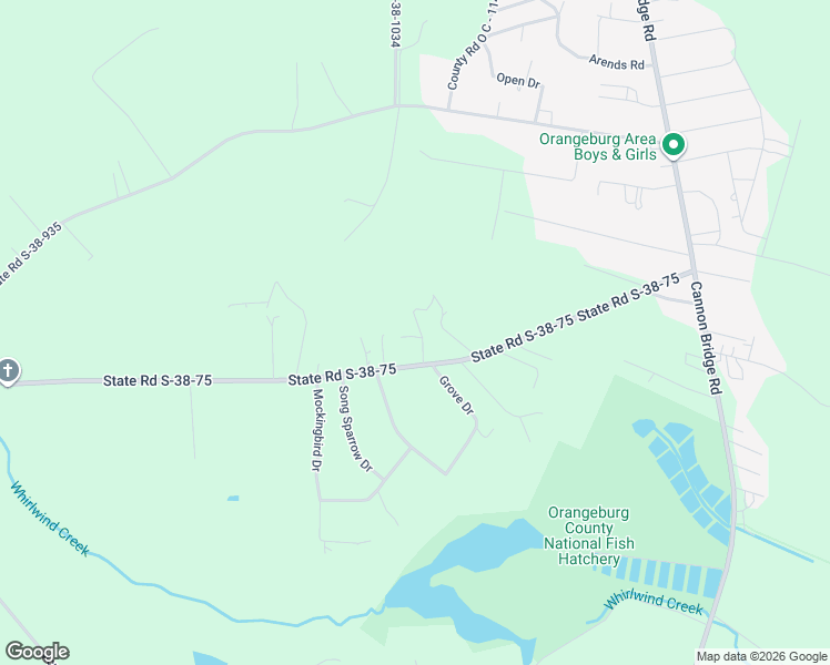 map of restaurants, bars, coffee shops, grocery stores, and more near 254 State Road S-38-75 in Cordova