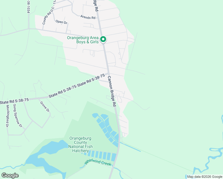 map of restaurants, bars, coffee shops, grocery stores, and more near 2510 Cannon Bridge Road in Cordova