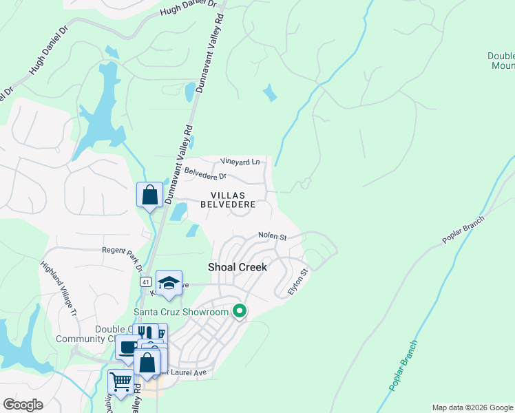 map of restaurants, bars, coffee shops, grocery stores, and more near 2004 Belvedere Cove in Birmingham