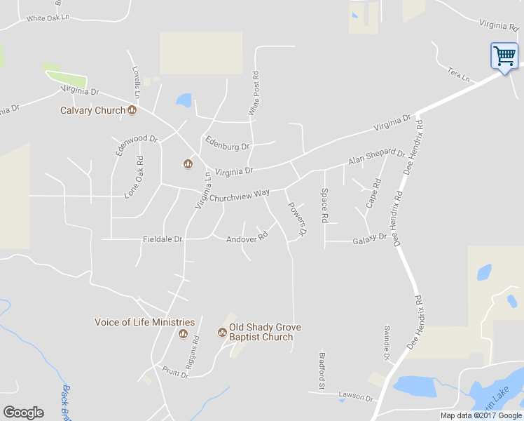 map of restaurants, bars, coffee shops, grocery stores, and more near 2010 Eden Valley Lane in Bessemer