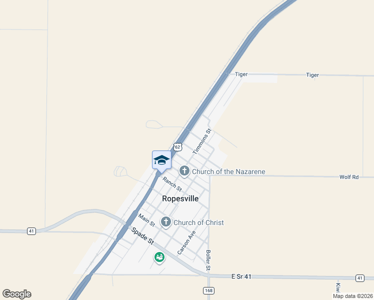 map of restaurants, bars, coffee shops, grocery stores, and more near 1004 Arnett Avenue in Ropesville