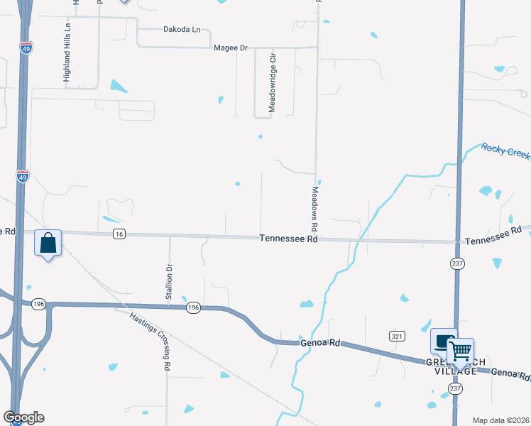 map of restaurants, bars, coffee shops, grocery stores, and more near 14 Morning Drive in Texarkana