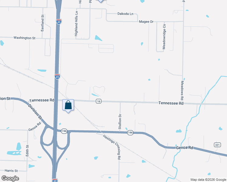 map of restaurants, bars, coffee shops, grocery stores, and more near 4429 Tennessee Road in Texarkana