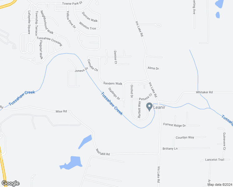 map of restaurants, bars, coffee shops, grocery stores, and more near 313 Stallings Drive in McDonough