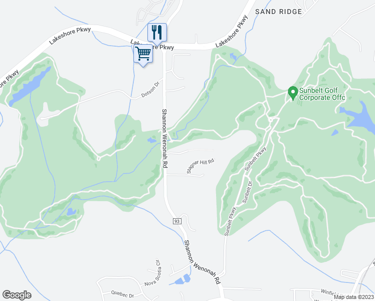 map of restaurants, bars, coffee shops, grocery stores, and more near 149 Cornerstone Court in Bessemer