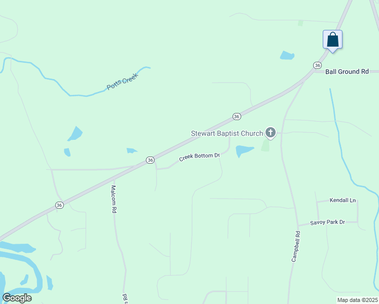 map of restaurants, bars, coffee shops, grocery stores, and more near 85 Creek Bottom Drive in Covington
