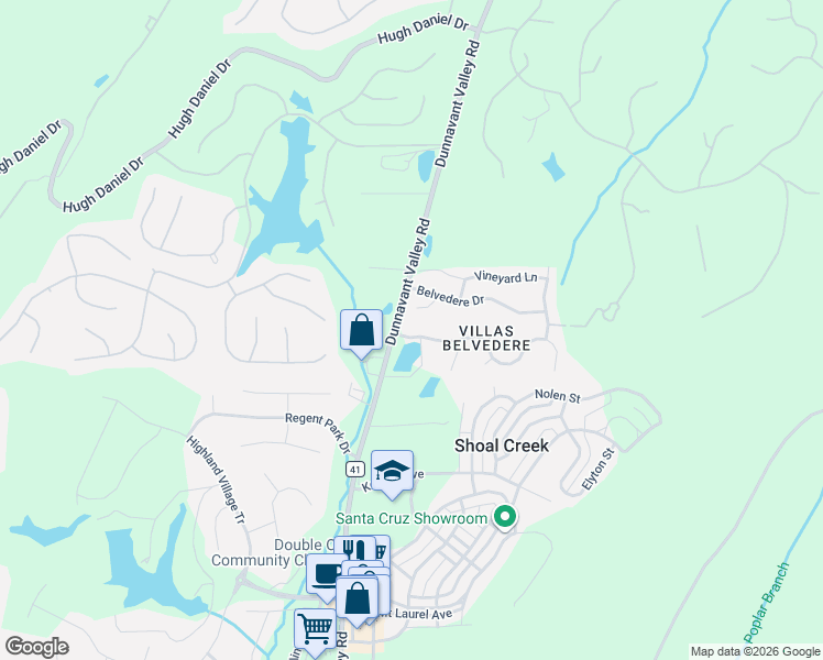map of restaurants, bars, coffee shops, grocery stores, and more near 1018 Belvedere Cove in Birmingham