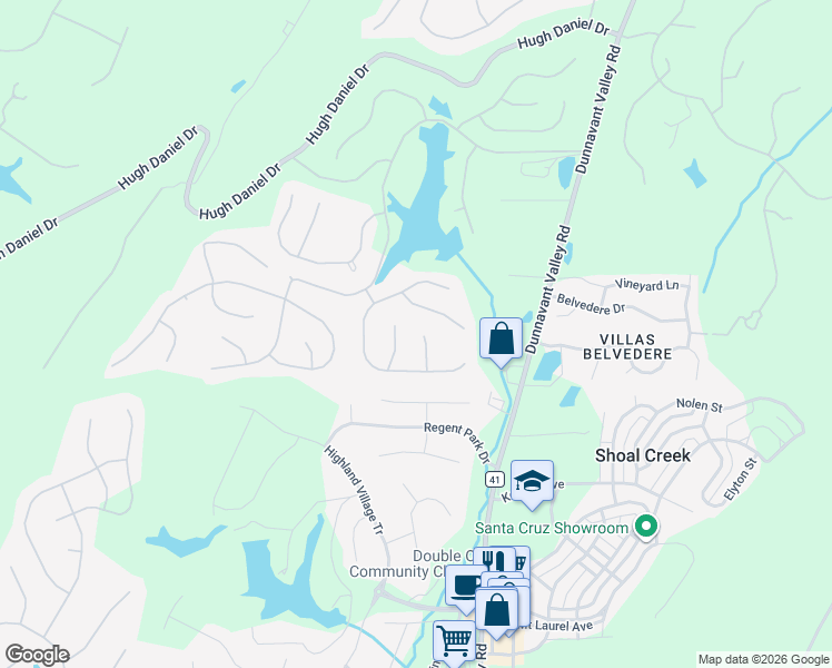 map of restaurants, bars, coffee shops, grocery stores, and more near 4624 Guilford Cove in Birmingham