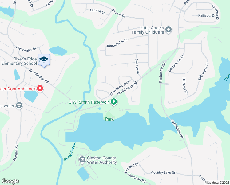 map of restaurants, bars, coffee shops, grocery stores, and more near 226 Morrisson Trail in Hampton