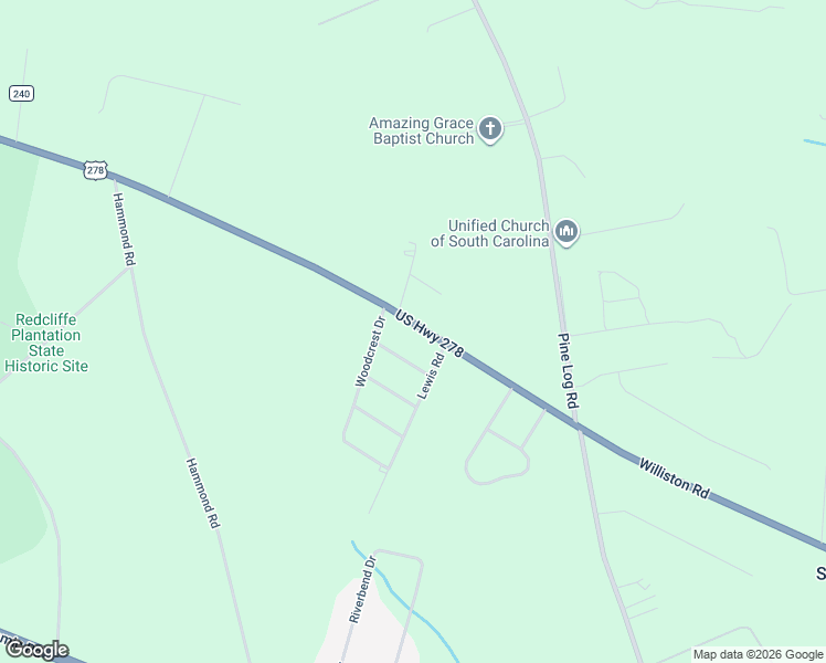 map of restaurants, bars, coffee shops, grocery stores, and more near 104 Azalea Drive in Beech Island