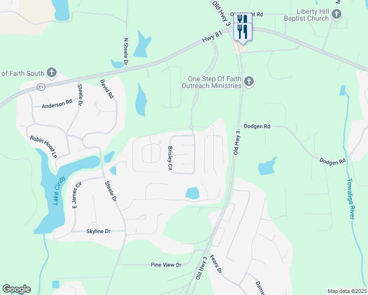 map of restaurants, bars, coffee shops, grocery stores, and more near 1013 Spaniel Terrace in Hampton