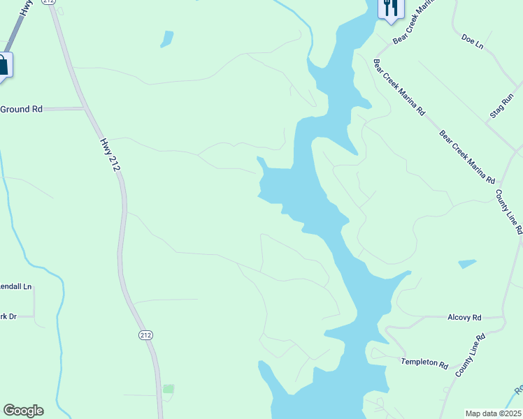 map of restaurants, bars, coffee shops, grocery stores, and more near 590 Yancey Circle in Covington