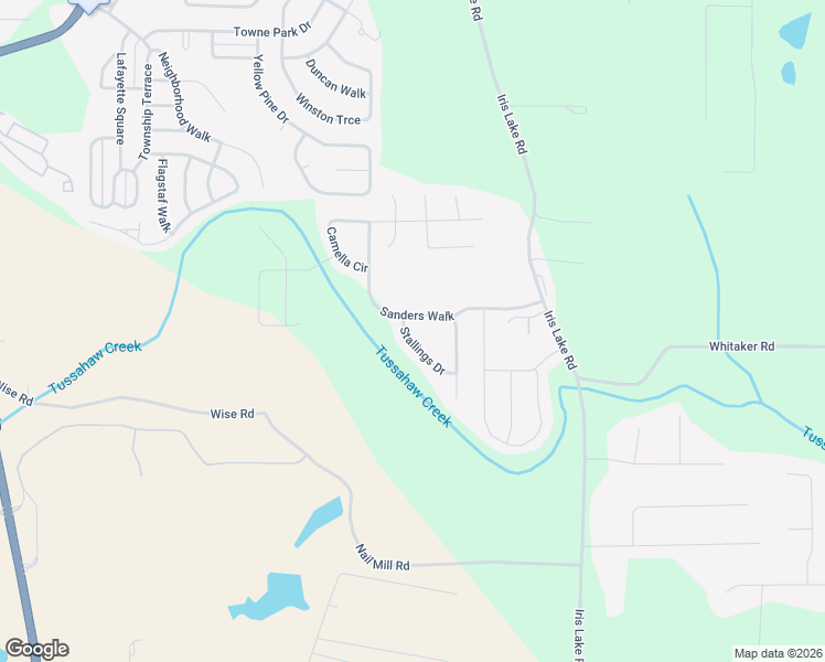 map of restaurants, bars, coffee shops, grocery stores, and more near 305 Stallings Drive in McDonough