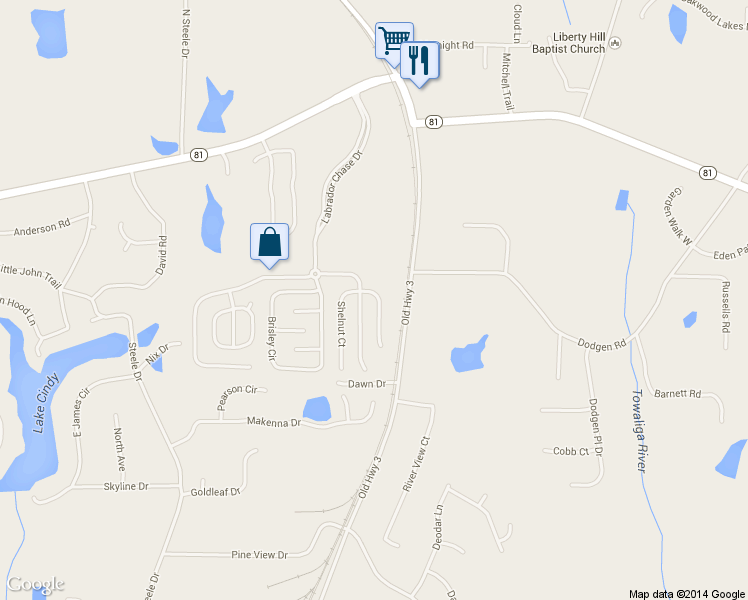 map of restaurants, bars, coffee shops, grocery stores, and more near 1510 Gunstock Ct in Hampton