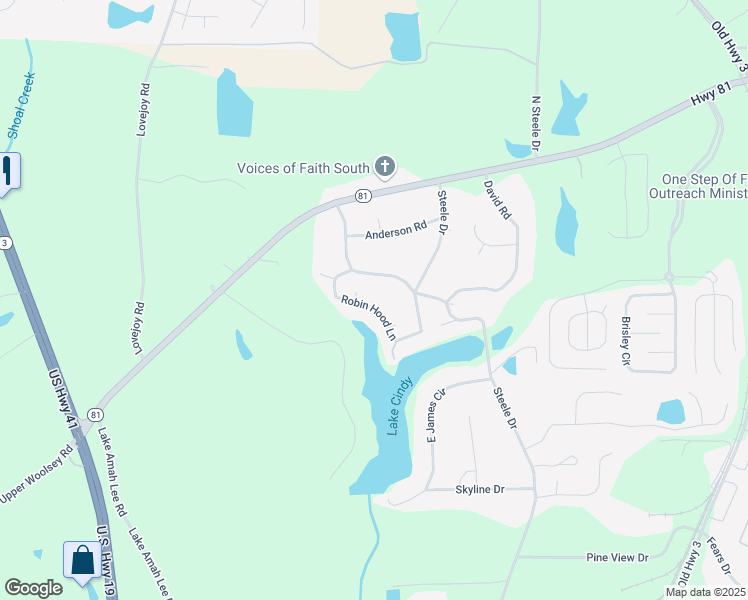 map of restaurants, bars, coffee shops, grocery stores, and more near 310 Robin Hood Lane in Hampton