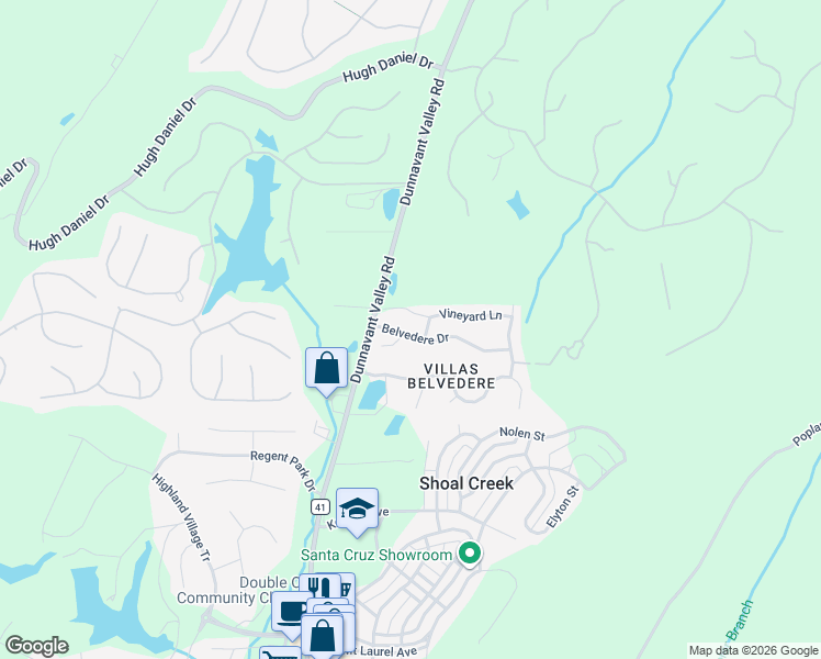 map of restaurants, bars, coffee shops, grocery stores, and more near 131 Belvedere Drive in Birmingham