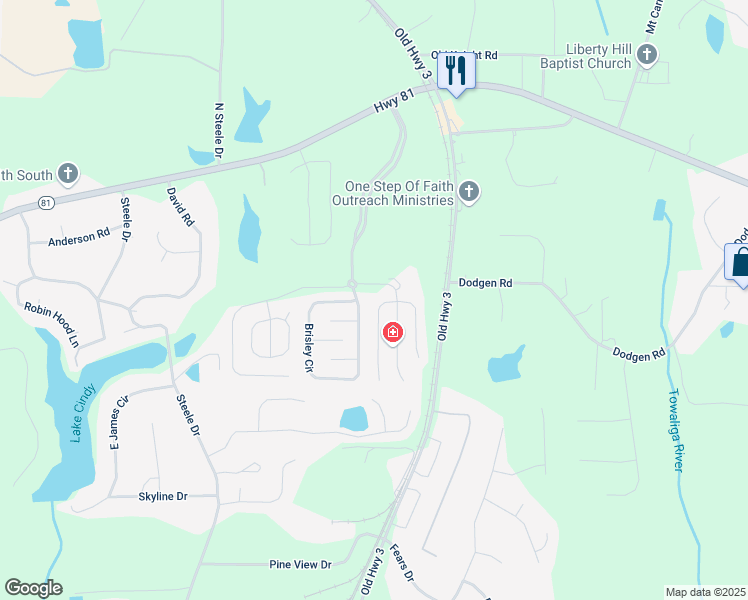 map of restaurants, bars, coffee shops, grocery stores, and more near 1412 Shelnutt Court in Hampton