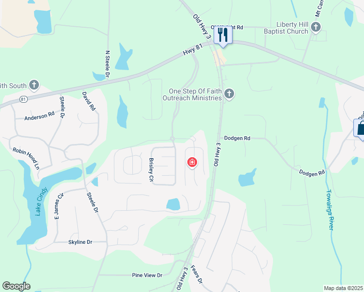 map of restaurants, bars, coffee shops, grocery stores, and more near 1412 Shelnutt Court in Hampton