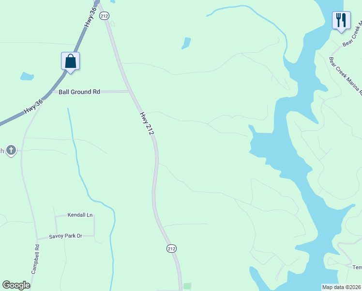 map of restaurants, bars, coffee shops, grocery stores, and more near 120 Norman Road in Covington