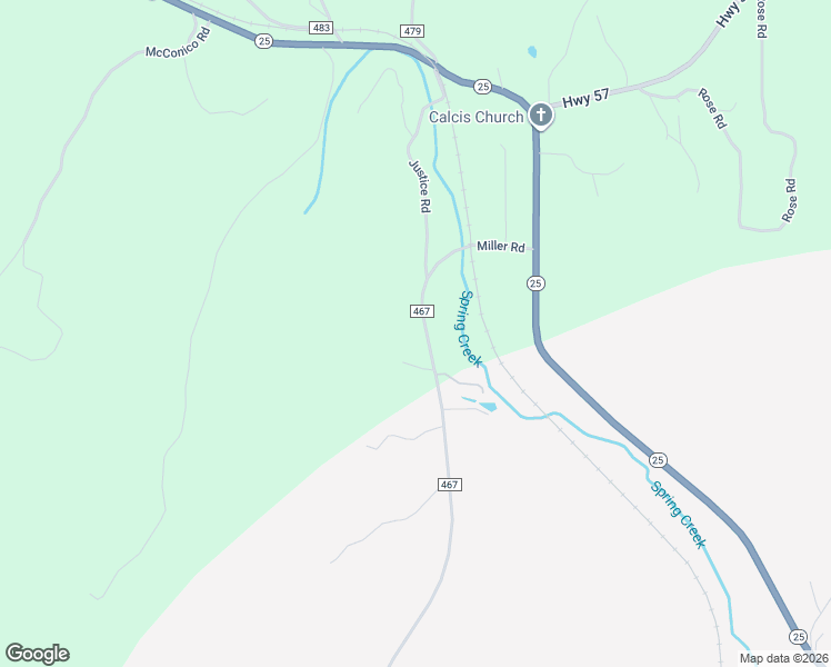 map of restaurants, bars, coffee shops, grocery stores, and more near 1771 County Road 467 in Vincent