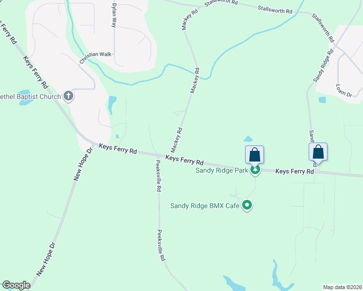 map of restaurants, bars, coffee shops, grocery stores, and more near 975 Keys Ferry Rd in McDonough